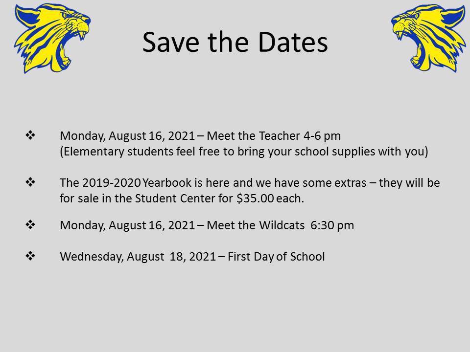 Dates to Post