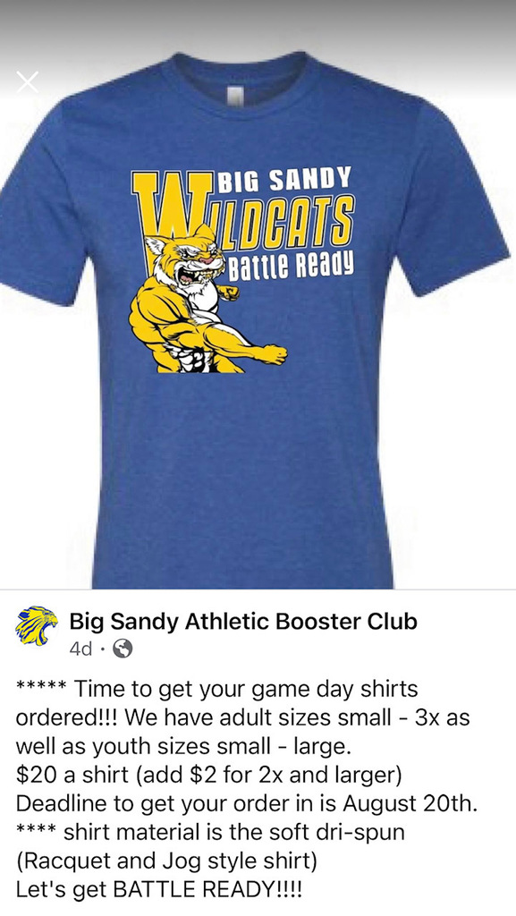 Athletic Booster Shirt for Sale